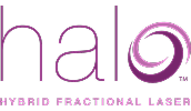 Halo Hybrid Fractional Laser logo design